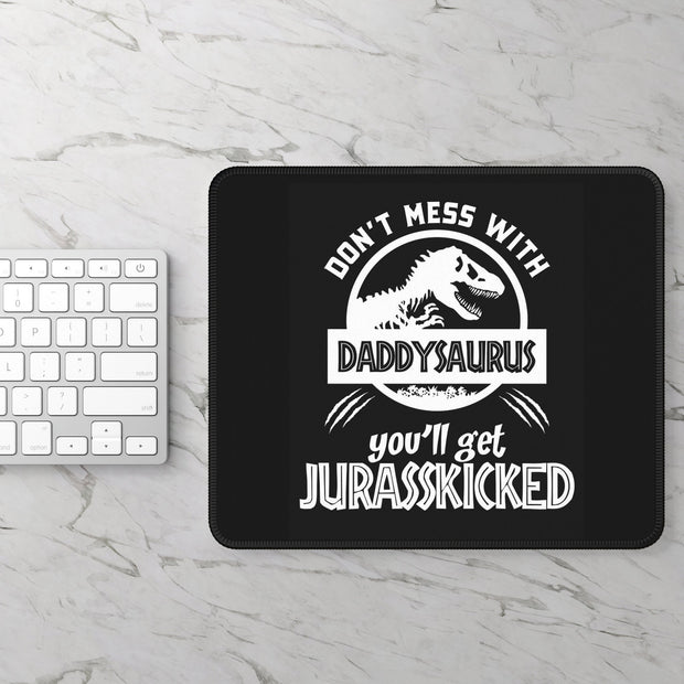 Unique 'Daddy Saurus' Father's Day Gift Idea - Personalized Gaming Mouse Pad Daddy Birthday Gift, Gift For Him CE Digital Gift Store