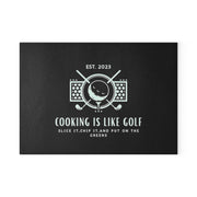 Cooking is Like Golf, Kitchen Glass Cutting Board, Fathers Day Gift, Birthday Gift Idea, Gift for Dad, Gift for chef CE Digital Gift Store