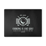 Cooking is Like Golf, Kitchen Glass Cutting Board, Fathers Day Gift, Birthday Gift Idea, Gift for Dad, Gift for chef CE Digital Gift Store