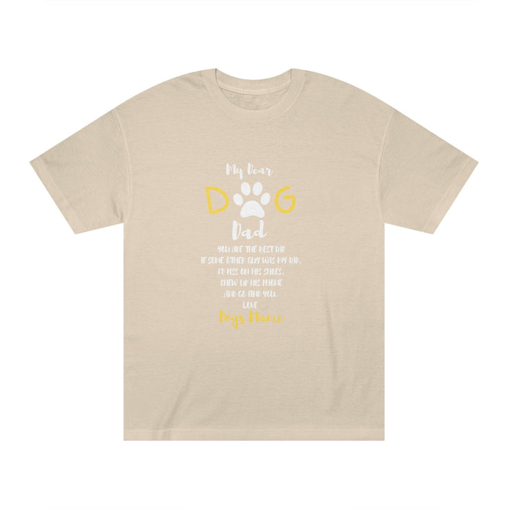 Dog Dad T-shirt- Mens dog lovers t-shirt, Funny Pet Tee, Novelty pet owners top - dogdad- Best Dog Dad CE Digital Gift Store