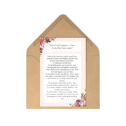 Cheers and Laughter: A Toast to the Hen Party Ladies - Personalized Bridesmaid Poem, Bridesmaid gift, Gift for bridal party CE Digital Gift Store