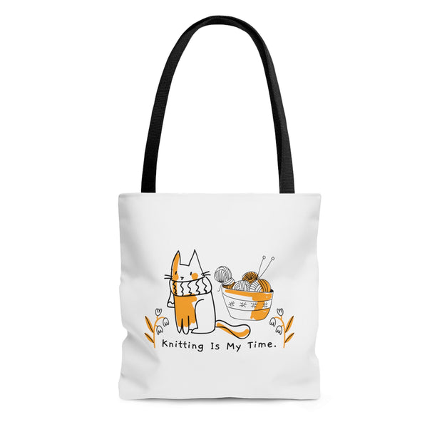 Knitting is My Time Tote Bag CE Digital Gift Store