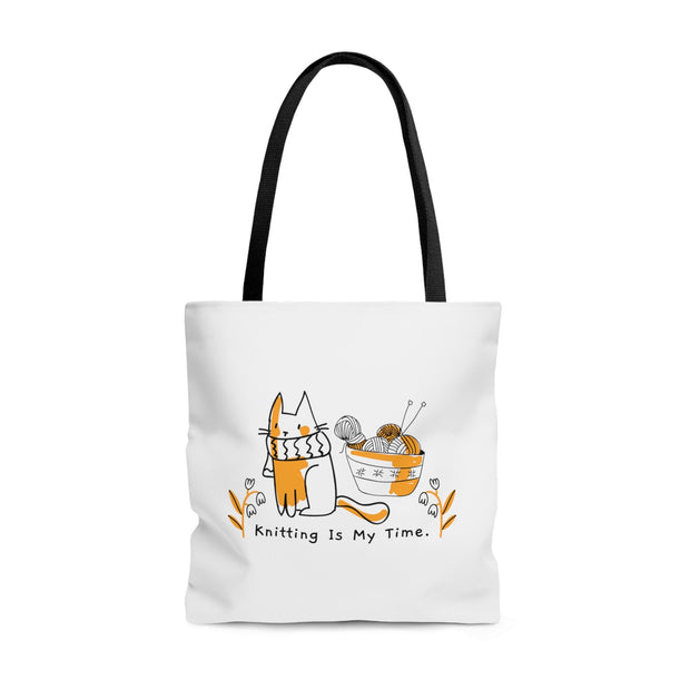 Knitting is My Time Tote Bag CE Digital Gift Store