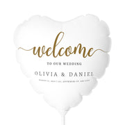 Personalized Welcome to Our Wedding Balloon (Round and Heart-shaped), Custom For Wedding Birthday Party Décor Kids Balloon Baby Shower CE Digital Gift Store