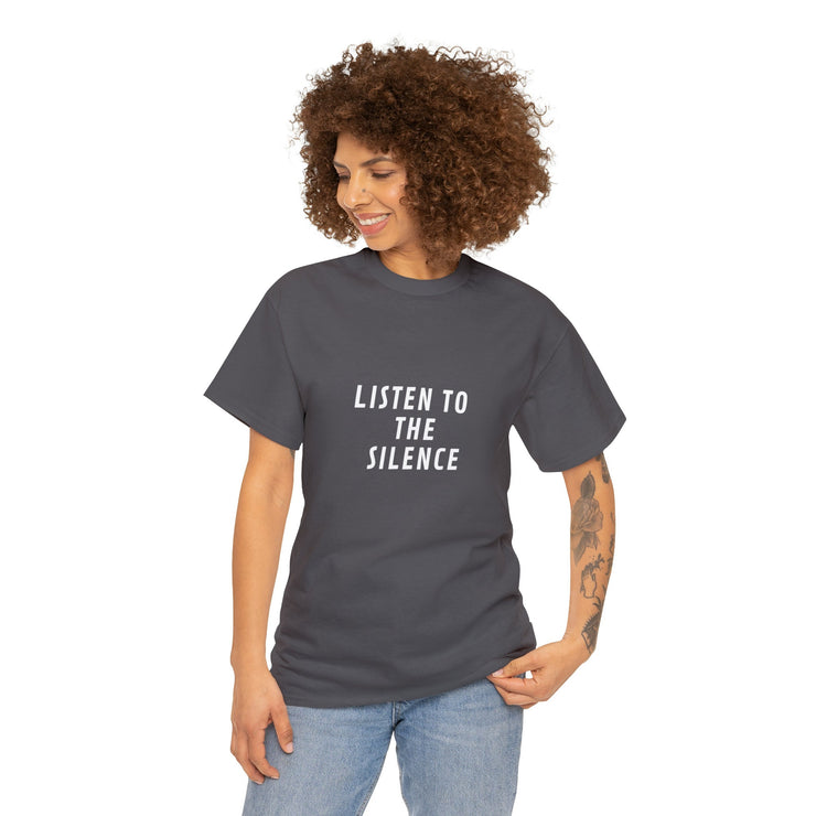 Silence Speaks: Unisex Heavy Cotton Tee for Casual Fashion Enthusiasts CE Digital Gift Store