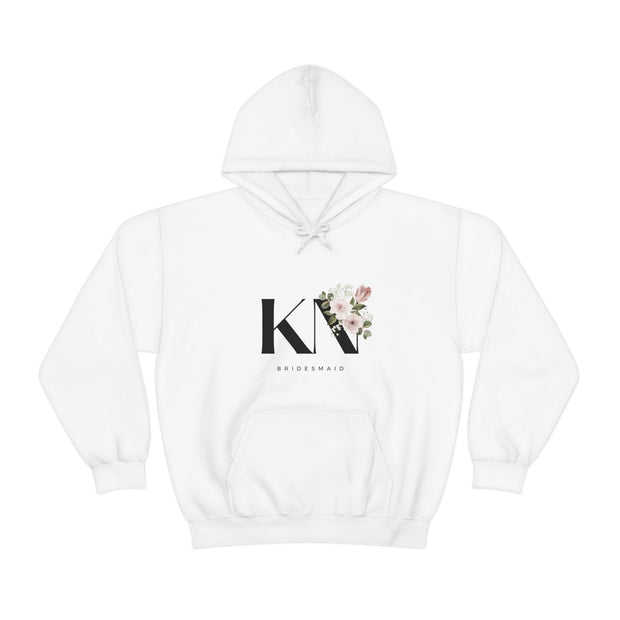 Personalized Bridesmaid name Hooded Sweatshirt| Custom initials and Name Unisex Heavy Blend hoodie, Wedding Party Sweatshirt CE Digital Gift Store