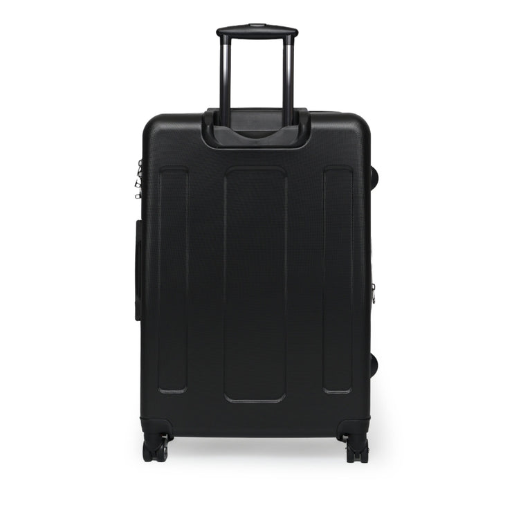 Family Name Custom Hard Shell Suitcase with 4 Spinner Wheels Travel Luggage Black CE Digital Gift Store