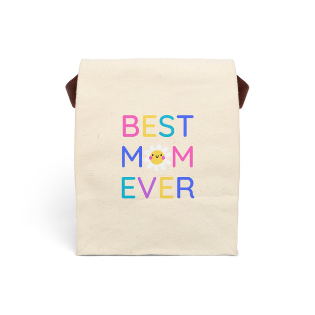 Custom Best Mum Ever Lunch Bag, Personalization, Paper Bag Design, Canvas Lunch Box, Large Capacity, School, Travel, Camp, Teacher gift CE Digital Gift Store