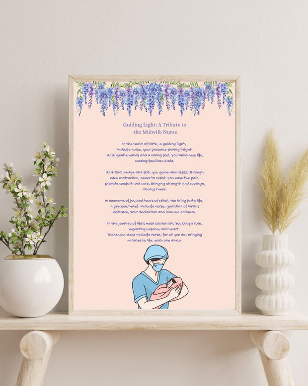 Midwife definition print, Midwife gift, gift for Student Midwife, Midwife Birthday Gift, Midwife Thank you Gift, Amazing Midwife, NHS gift