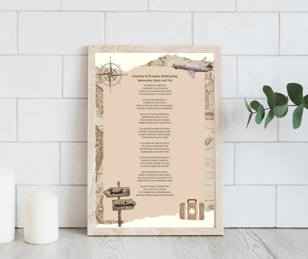 Little Travelling Token Pocket Hug Poem Card, Gift Keepsake, Daughter, Son, Friend, Going Away, Miss You, Thinking of You