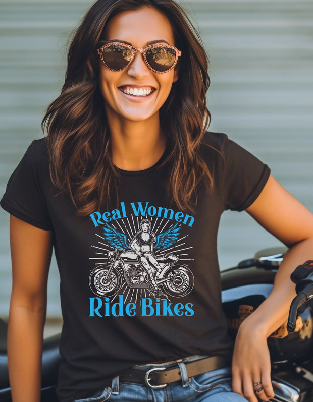 Real Women Ride Bikes - Embrace Your Love for Motorcycle, Motorbike Gift, Gift for Motorcycle Fan