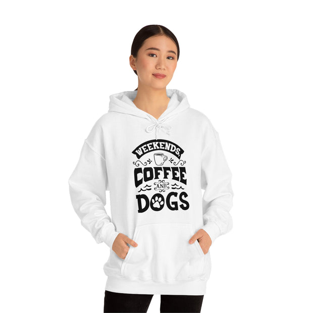 Weekend coffee and dogs beach Hooded Sweatshirt