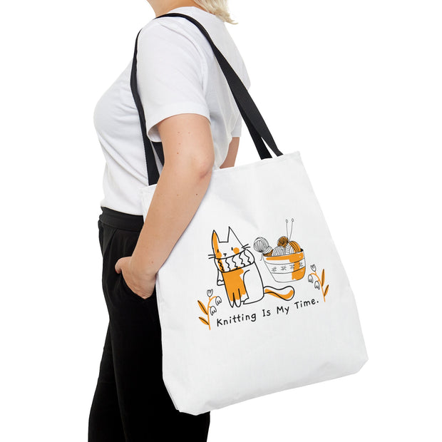 Knitting is My Time Tote Bag CE Digital Gift Store