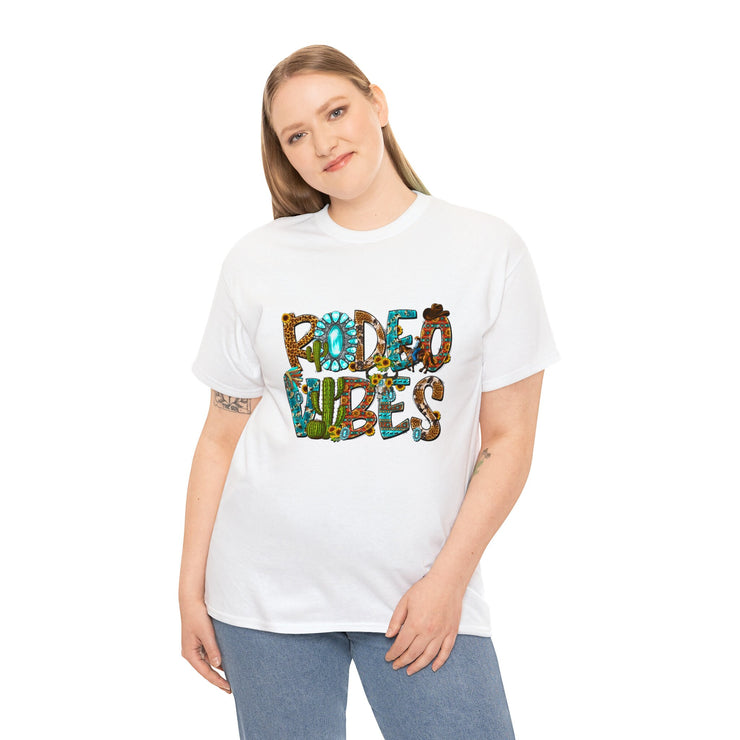 Rodeo Vibes T-Shirt - Country Concert Tee, Western Graphic Tee for Women, Oversized Graphic Tee, Cute Country Shirts, Cowgirl Shirt