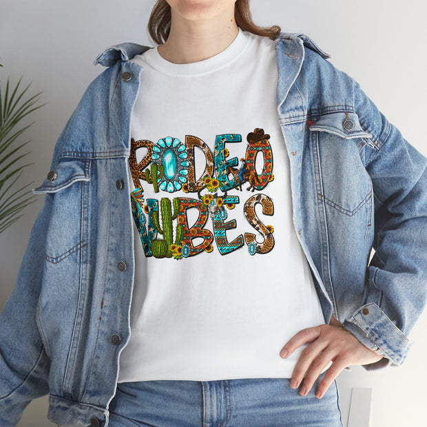 Rodeo Vibes T-Shirt - Country Concert Tee, Western Graphic Tee for Women, Oversized Graphic Tee, Cute Country Shirts, Cowgirl Shirt