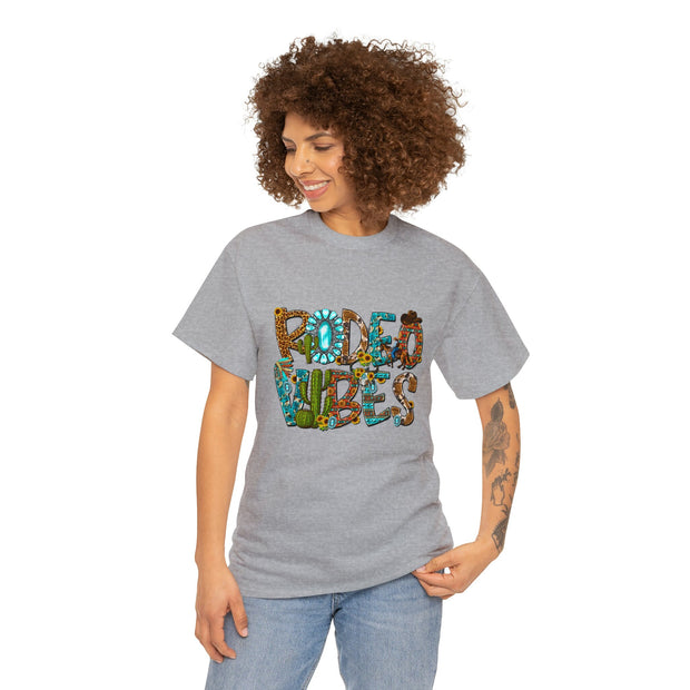 Rodeo Vibes T-Shirt - Country Concert Tee, Western Graphic Tee for Women, Oversized Graphic Tee, Cute Country Shirts, Cowgirl Shirt