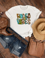 Rodeo Vibes T-Shirt - Country Concert Tee, Western Graphic Tee for Women, Oversized Graphic Tee, Cute Country Shirts, Cowgirl Shirt