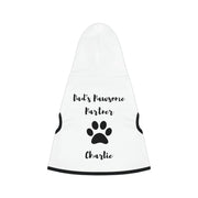 Personalized "Dad's Pawsome Partner" Pet Hoodie | Customizable, 5 Sizes, Stylish Design/Matching T-shirt CE Digital Gift Store
