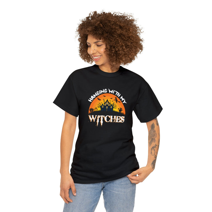 Hanging with My Witches Black T-Shirt - Embrace the Magic of Sisterhood