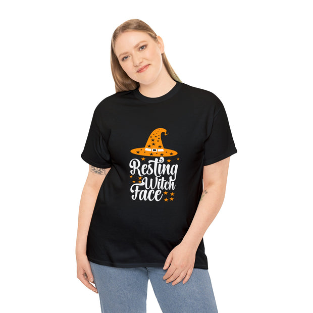 Resting Witch Face Black T-Shirt - Embrace Your Inner Enchantment
