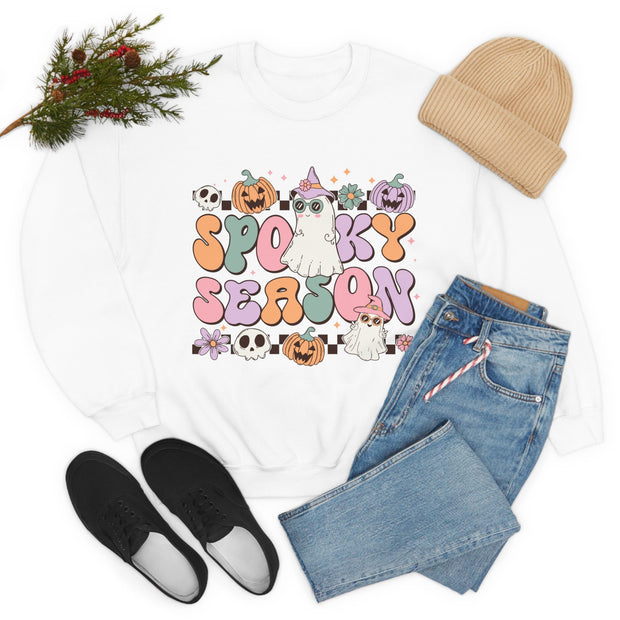 Spooky Season Women's Sweatshirt - Embrace Cozy Comfort with Halloween Vibes