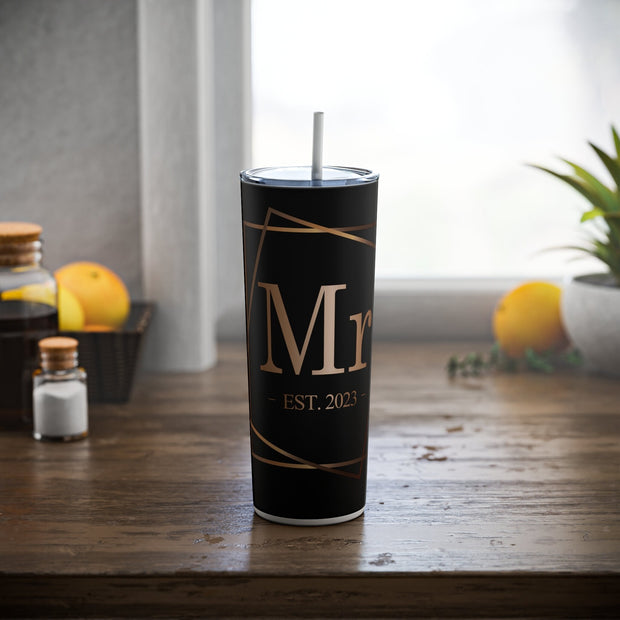 Mr. Est 2023 Wedding Tumbler - Celebrate Love in Style, Wedding Gift, Groom Gift, Gift for Him