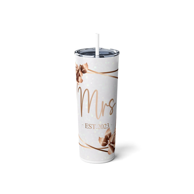 Mrs. Est 2023 Wedding Tumbler - Wedding Gift, Gift for Bride, Gift for Couple