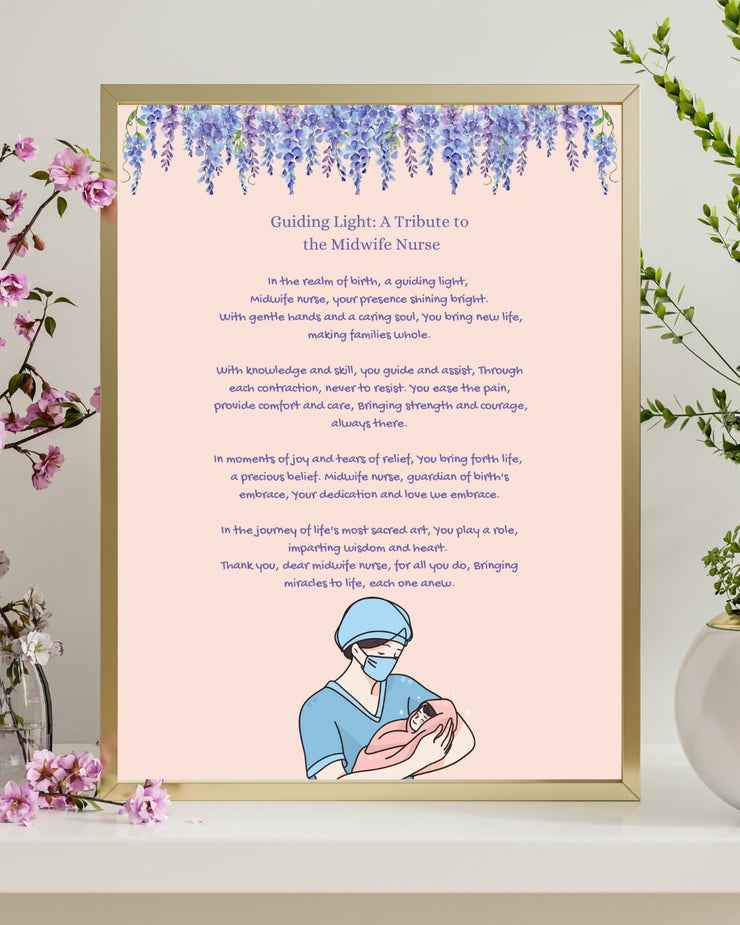Midwife gift, gift for Student Midwife, Midwife Birthday Gift, Midwife Thank you Gift, Amazing Midwife, NHS gift