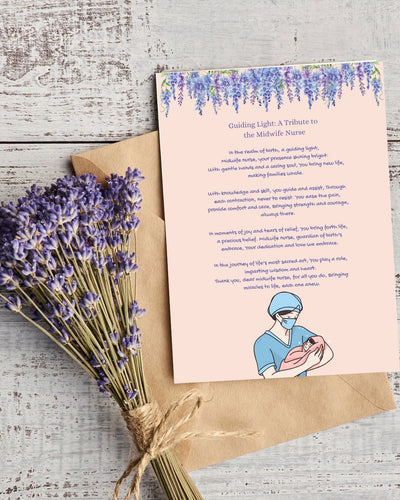 Midwife poem, Midwife gift, gift for Student Midwife, Midwife Birthday Gift, Midwife Thank you Gift, Amazing Midwife, NHS gift