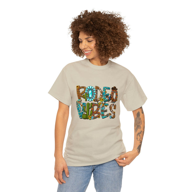 Rodeo Vibes T-Shirt - Country Concert Tee, Western Graphic Tee for Women, Oversized Graphic Tee, Cute Country Shirts, Cowgirl Shirt