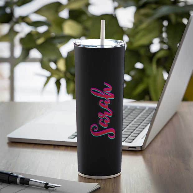 Custom Personalized Name Tumbler | Girl's Trip Tumbler | Stainless Steel Cup Straw | Bridesmaid Gift | Wedding | Mothers Day | Birthday Cup