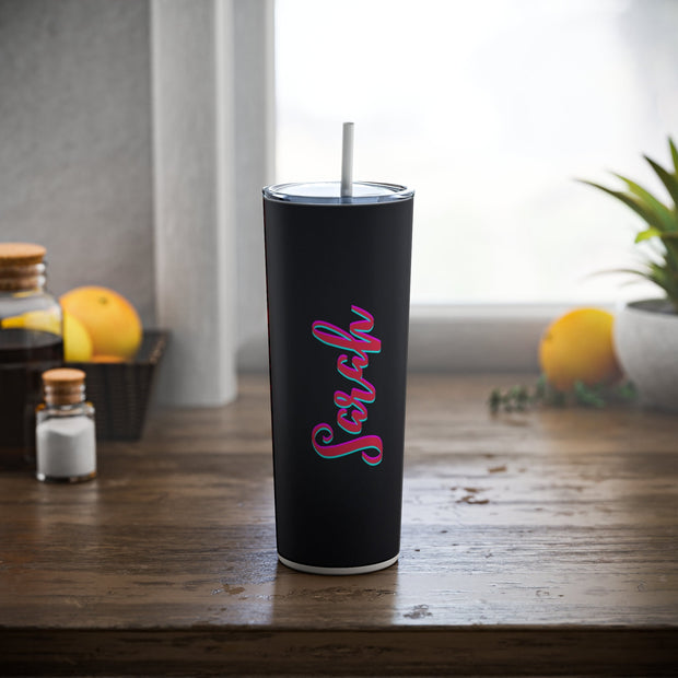 Custom Personalized Name Tumbler | Girl's Trip Tumbler | Stainless Steel Cup Straw | Bridesmaid Gift | Wedding | Mothers Day | Birthday Cup