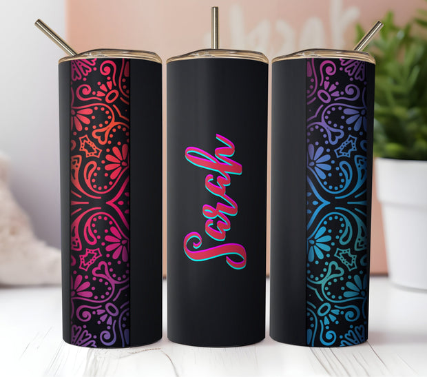 Custom Personalized Name Tumbler | Girl's Trip Tumbler | Stainless Steel Cup Straw | Bridesmaid Gift | Wedding | Mothers Day | Birthday Cup