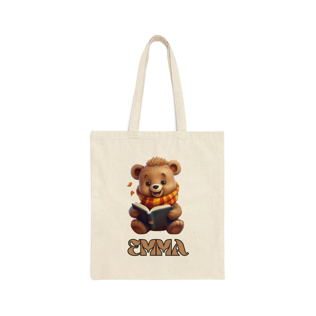 Cute Bear Tote Bag, Personalised Tote Bag For Bear Lovers, Reusable Shopping Bag, Mothers Day Gifts For Women, Bear Gift, Birthday